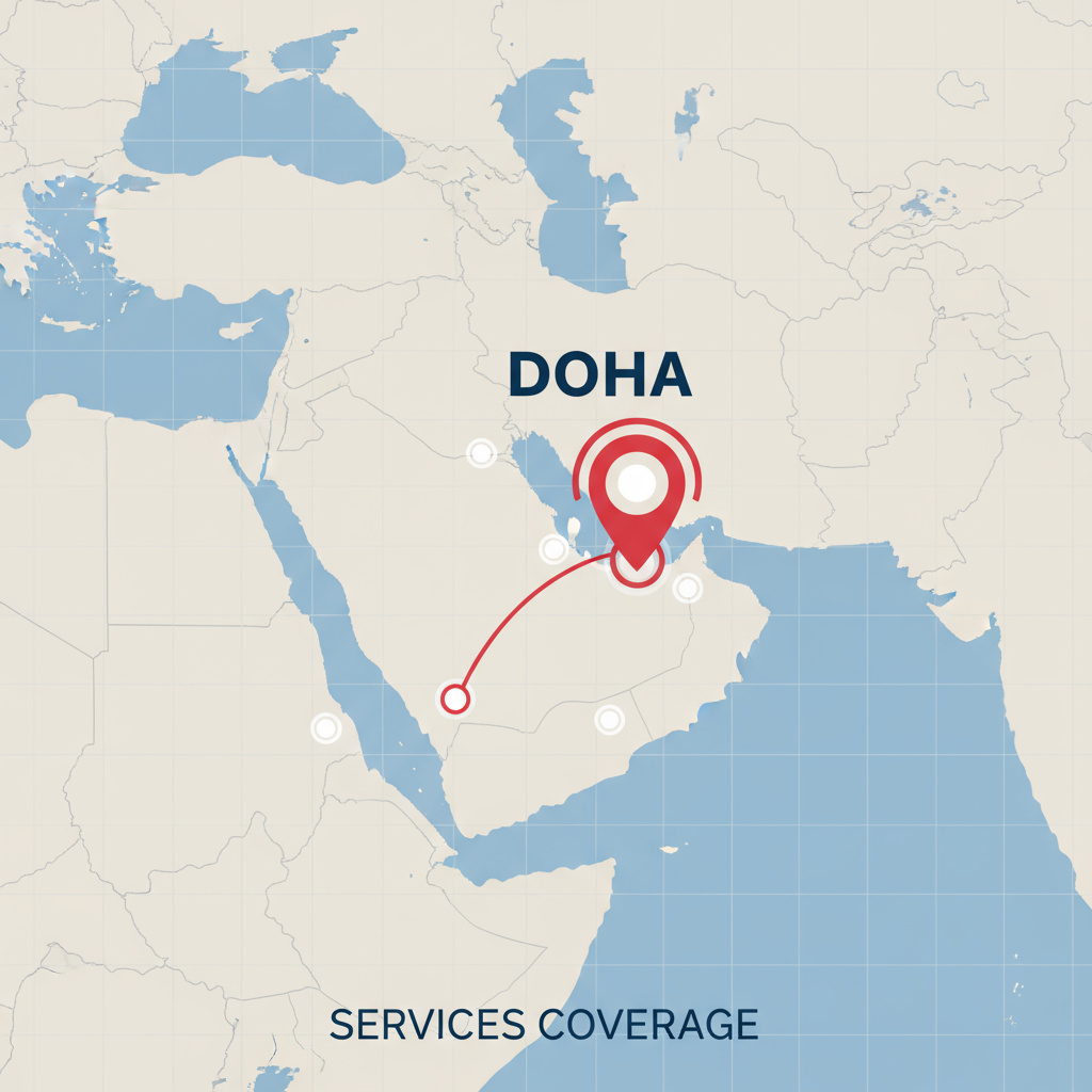 Doha service area graphic