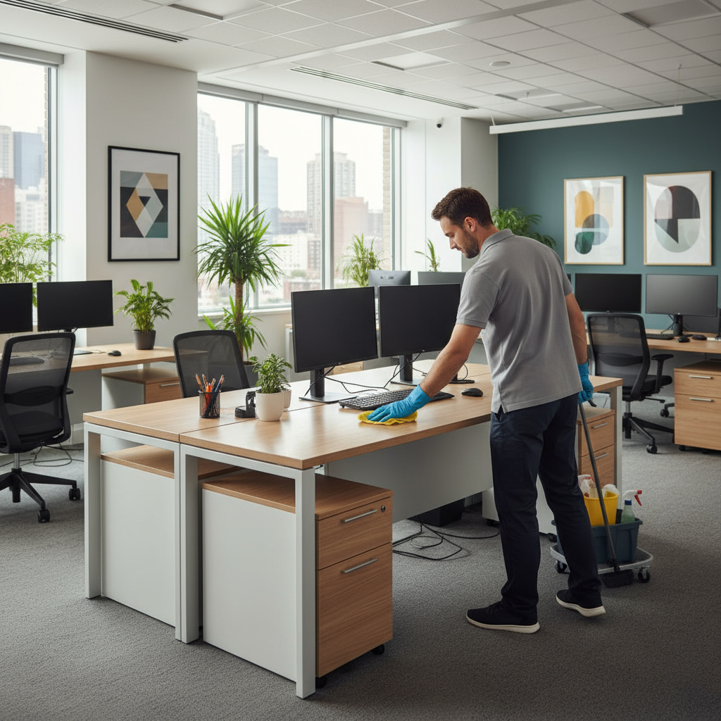 Commercial office cleaning